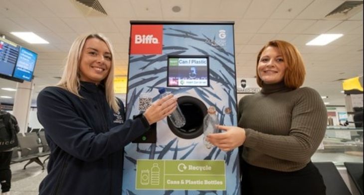 Glasgow Airport installs reverse vending machines to boost recycling efforts