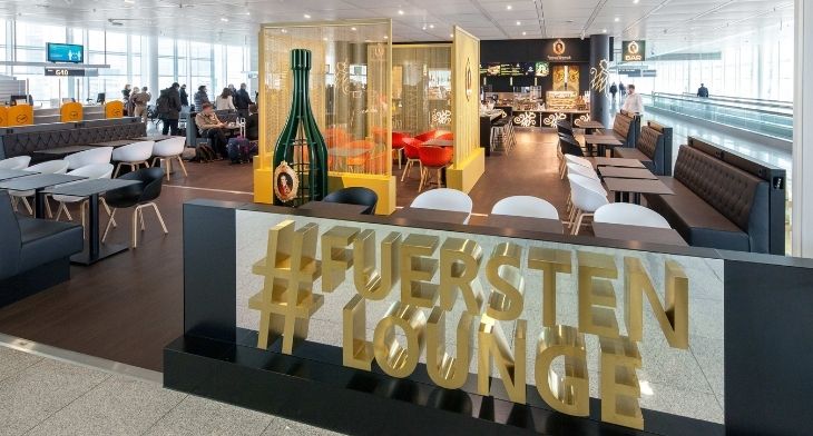 Munich Airport’s Fuerstenlounge bar reopens after extensive refurb