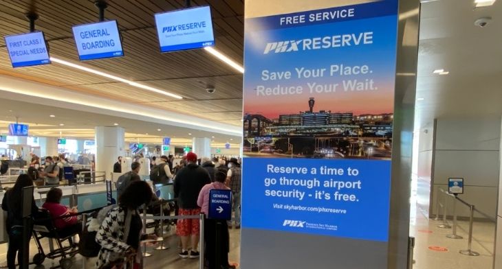 Virtual checkpoint queuing programme transforms security screening at Phoenix Sky Harbor