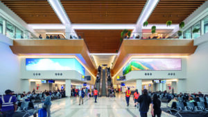 Large and light space in airport design