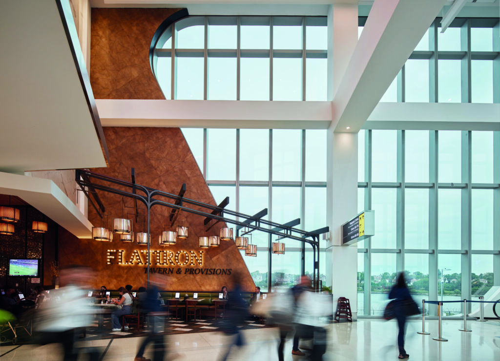 LaGuardia Airport light and airy design