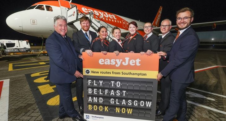 Southampton welcomes easyJet connections to Belfast and Glasgow