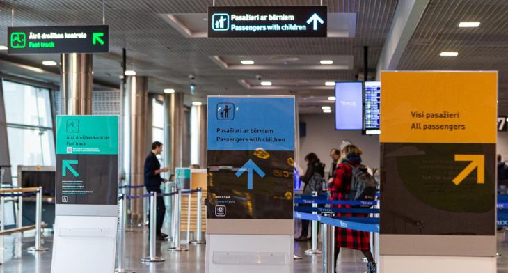 Families travelling through Riga now benefit from dedicated security screening