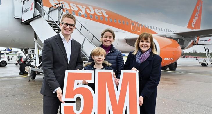 Birmingham Airport celebrates five million passenger milestone with easyJet